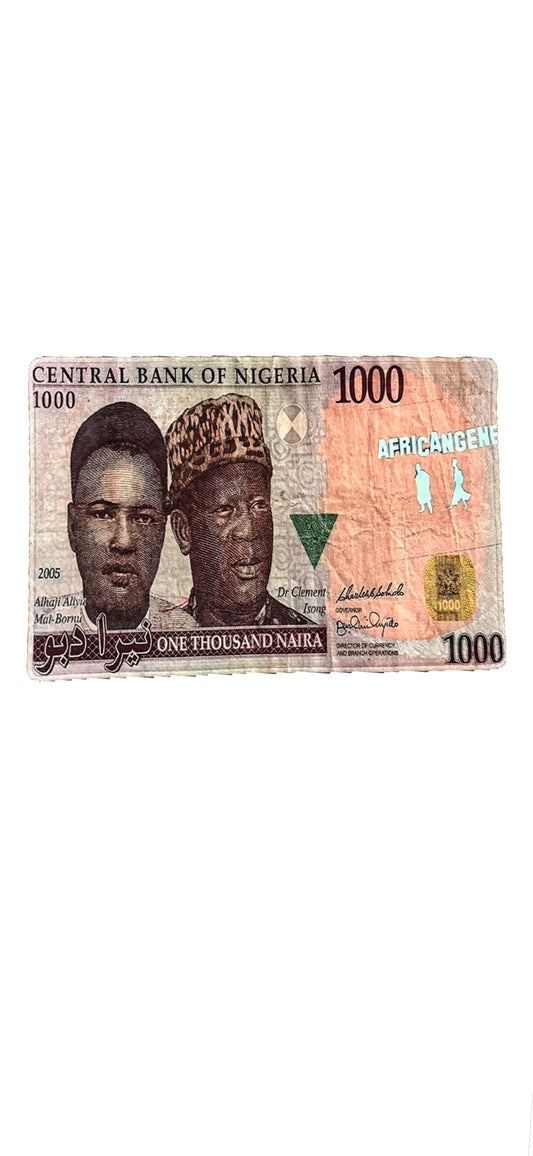 AFRICAN GENE Nigerian 1000 Naira Rug
